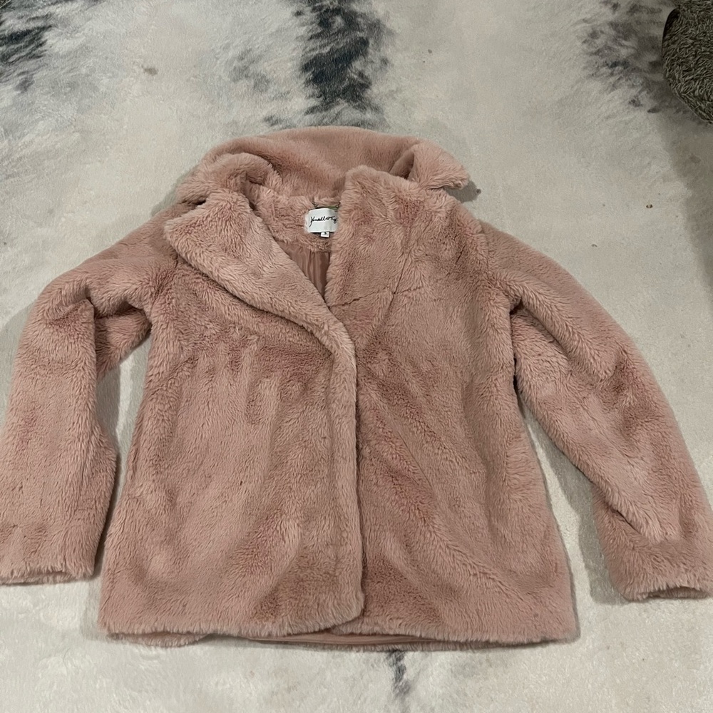 Cozy Pink Faux Fur Jacket